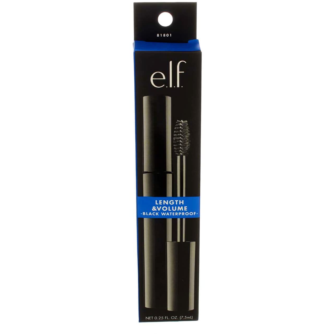 E.L.F, Black Waterproof Lengthening And Volumizing Mascara, 4 Count