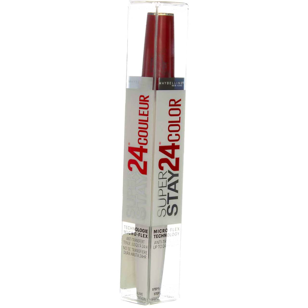Maybelline New York Super Stay 24 2-Step Lipcolor, All Day Cherry [015] 1 ea ( Pack of 2)