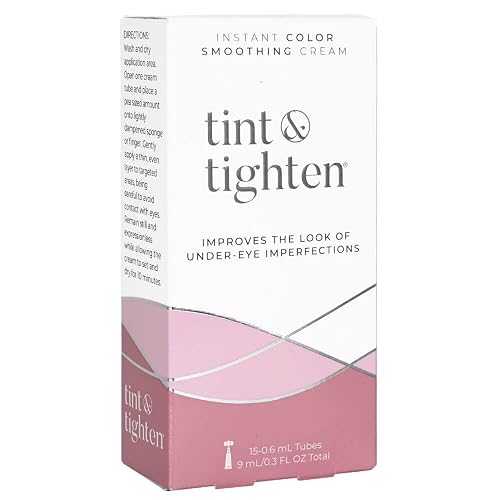 Tint and Tighten Color Smoothing Eye Cream for Wrinkles - Anti Aging Cream Visibly Reduces Under Eye Wrinkles - Eye Cream for Dark Circles
