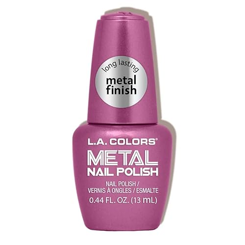 L.A. COLORS Metal Nail Polish, Rose Mimosa CNL152