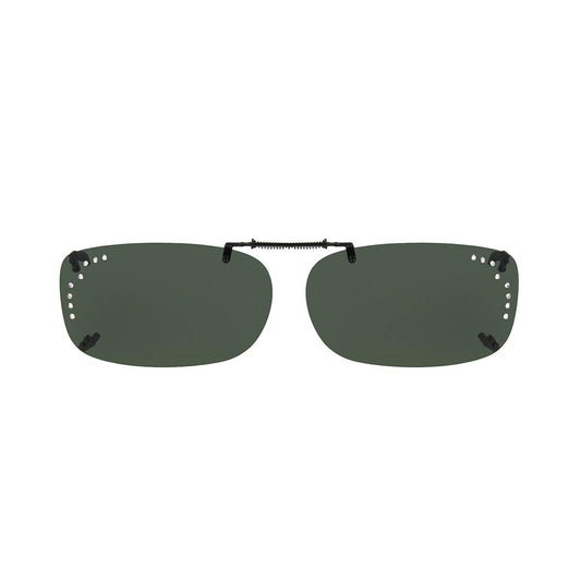 Solar shield polarized Clipons 52 RecA Rimless Gray w. Rhinestone