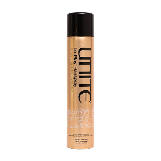 UNITE Hair - Lé:Play Hairspray - Flexible-Hold Hairspray That Provides Light to Medium Hold with a Satin Finish - Ideal for All Hair Types, 10 oz