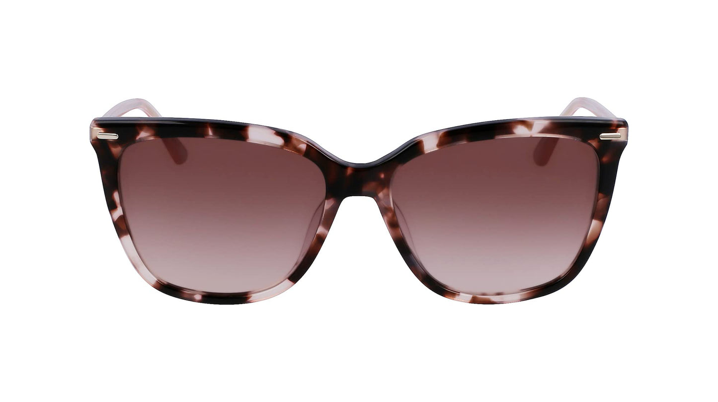 Calvin Klein Women's Sunglasses CK22532S - Rose Tortoise with Burgundy Grad Lens