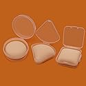 HUIJIN 3 Pcs Powder Makeup Puffs, Air Cushion, Rectangular, for Wet & Dry Beauty Makeup Tool with Foundation Make-up Brush, Combination Skin, Face