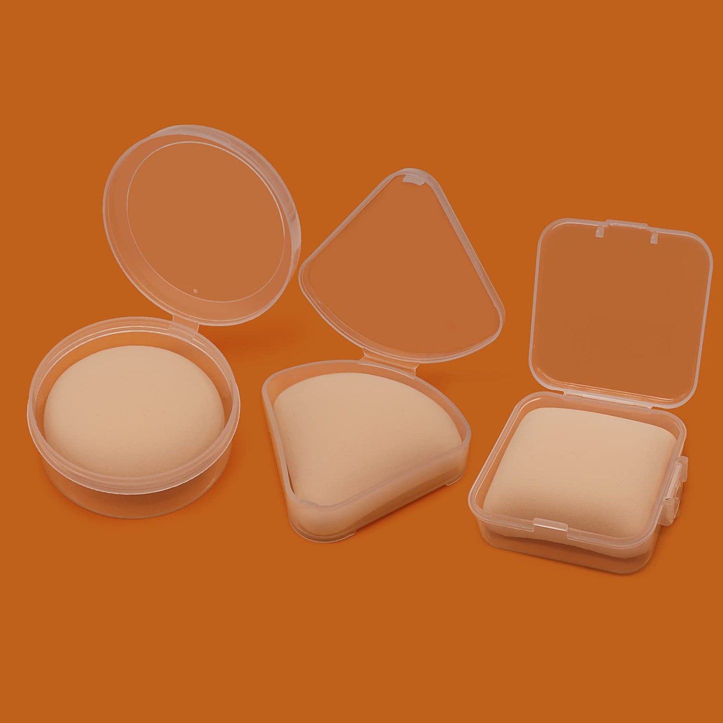 HUIJIN 3 Pcs Powder Makeup Puffs, Air Cushion, Rectangular, for Wet & Dry Beauty Makeup Tool with Foundation Make-up Brush, Combination Skin, Face