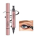 Jumbo Dual Ended Eyeliner, High-Capacity Liquid Black Winged Cat Eye Stamp & Liner Pen, Waterproof Makeup Tool for Women