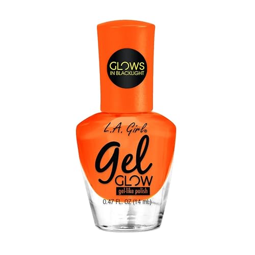 L.A.girl Gel Glow Nail Polish 0.47 oz- 8 Colors, No UV Light Needed, Gel like Finish Polish (Flickering Flame) Beauty & Personal Care L.A. Girl