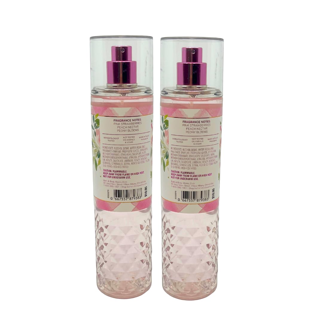 Bath and Body Works GINGHAM GORGEOUS Mist 8 Fluid Ounce (2023 Limited Edition) Pack of 2 Gift Set