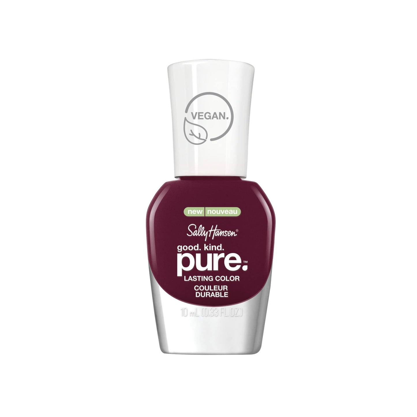 Sally Hansen Good. Kind. Pure. Nail Polish | Plant-Based, Vegan, 16-Free Formula | Opaque, Shiny | 330 Beet It | Deep Plum Nail Color Beauty & Personal Care Sally Hansen