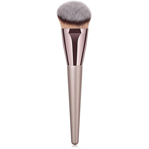 Professional Angled Foundation Brush Premium Synthetic Kabuki Makeup Brush Bronzer Contour Brush Cosmetic Applicator for Blending Liquid Powder BB