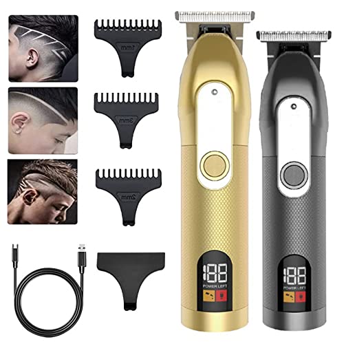 GLESVOWIO Hair Clippers for Men Rechargeable Electric Clipper Cutting Machine Beard Trimmer Cordless(Km1760 Black) Beauty and Personal Care GLESVOWIO