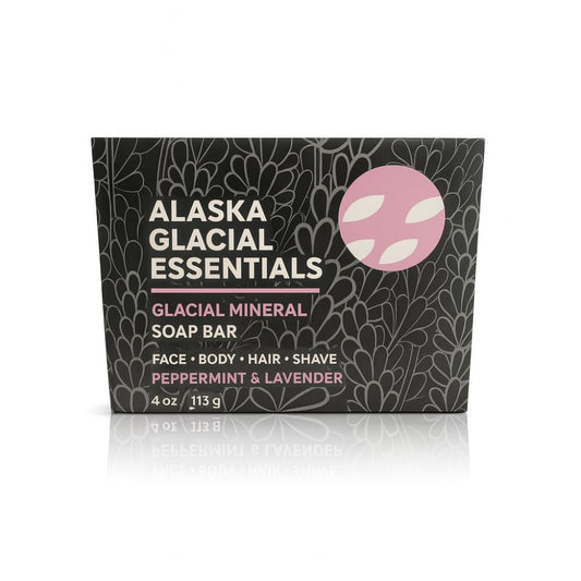 Alaska Glacial Cold-Process Mineral Clay Soap Bar made with Organic Oils | Face, Body, Shampoo & Shave | Hydrates & Detoxifies | For All Skin Types