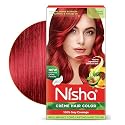 Nisha Creme Hair Color Flame Red Hair Dye Permanent Red Hair Colour 5.07 fl oz, Pack of 1
