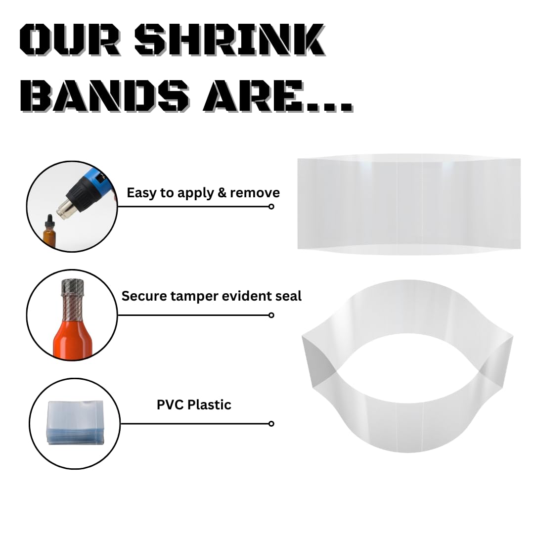 Supplement and Supply 30 x 64 mm Clear Perforated Shrink Band for Lip Balm Tubes, Cosmetic Sticks & Salve Tubes [Container Diameter: 1/2"] Pack of 500 Beauty and Personal Care Supplement and Supply
