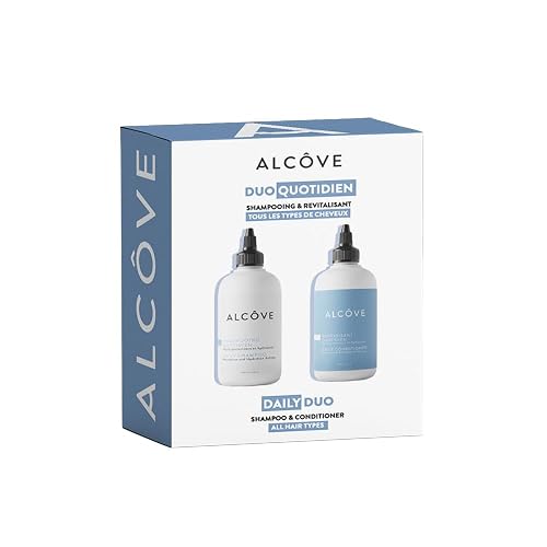 Alcôve - Daily Shampoo & Conditioner Duo - All Hair Types - Sulfate-Free - Lightweight Care - Evening Primrose Oil - Mango Extract - Argan Oil
