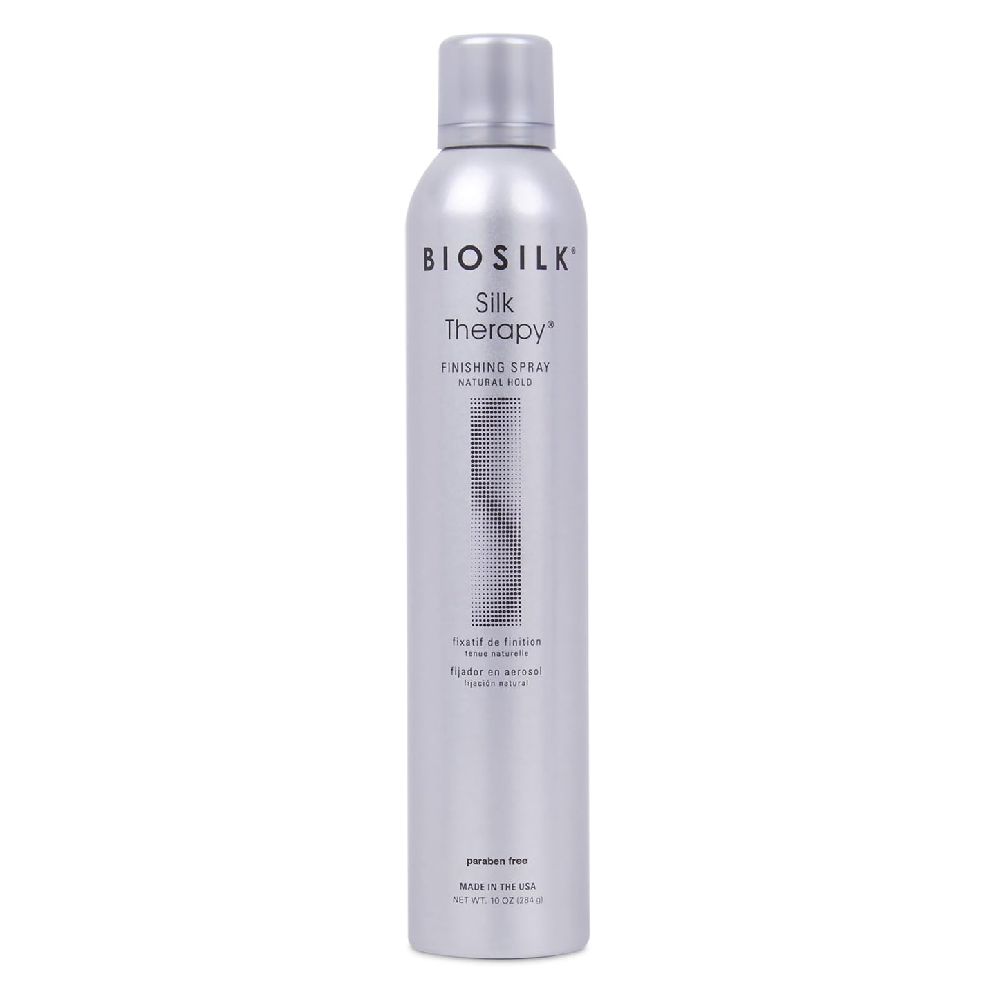 BioSilk Silk Therapy Finishing Spray, Natural Hold, Hairspray for Long-Lasting Styles, Adds Shine & Pliable Hold, Fast-Drying, Weightless