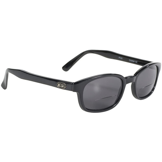Pacific Coast Sunglasses X-Kd Readerz Smoke Lens 2.50 Rectangular Sunglasses, Black, 55mm, 60mm