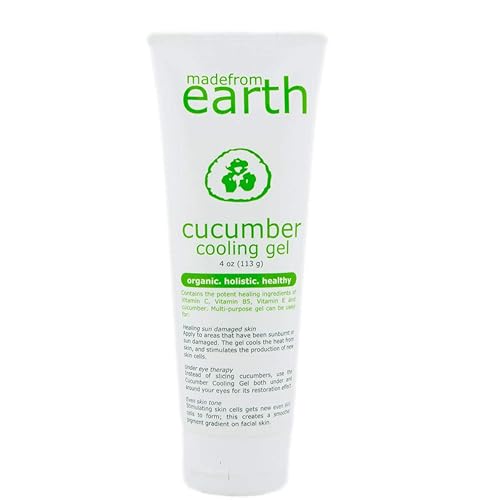 Made from Earth Cucumber Cooling Gel - Organic Aloe Vera & Vitamin C for Face & Body - 4 oz.