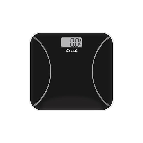 Escali Kinetic Bathroom Scale for Body Weight with Battery-Free Body Scale Design, Black