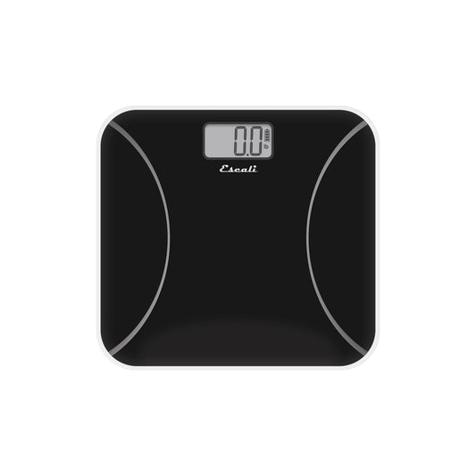 Escali Kinetic Bathroom Scale for Body Weight with Battery-Free Body Scale Design, Black