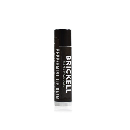 Brickell Men's No Shine Lip Balm for Men, Matte Finish Chapstick to Moisturize and Protect With SPF 15, Sunflower Oil, Aloe, and Vitamin E, .15 Ounce