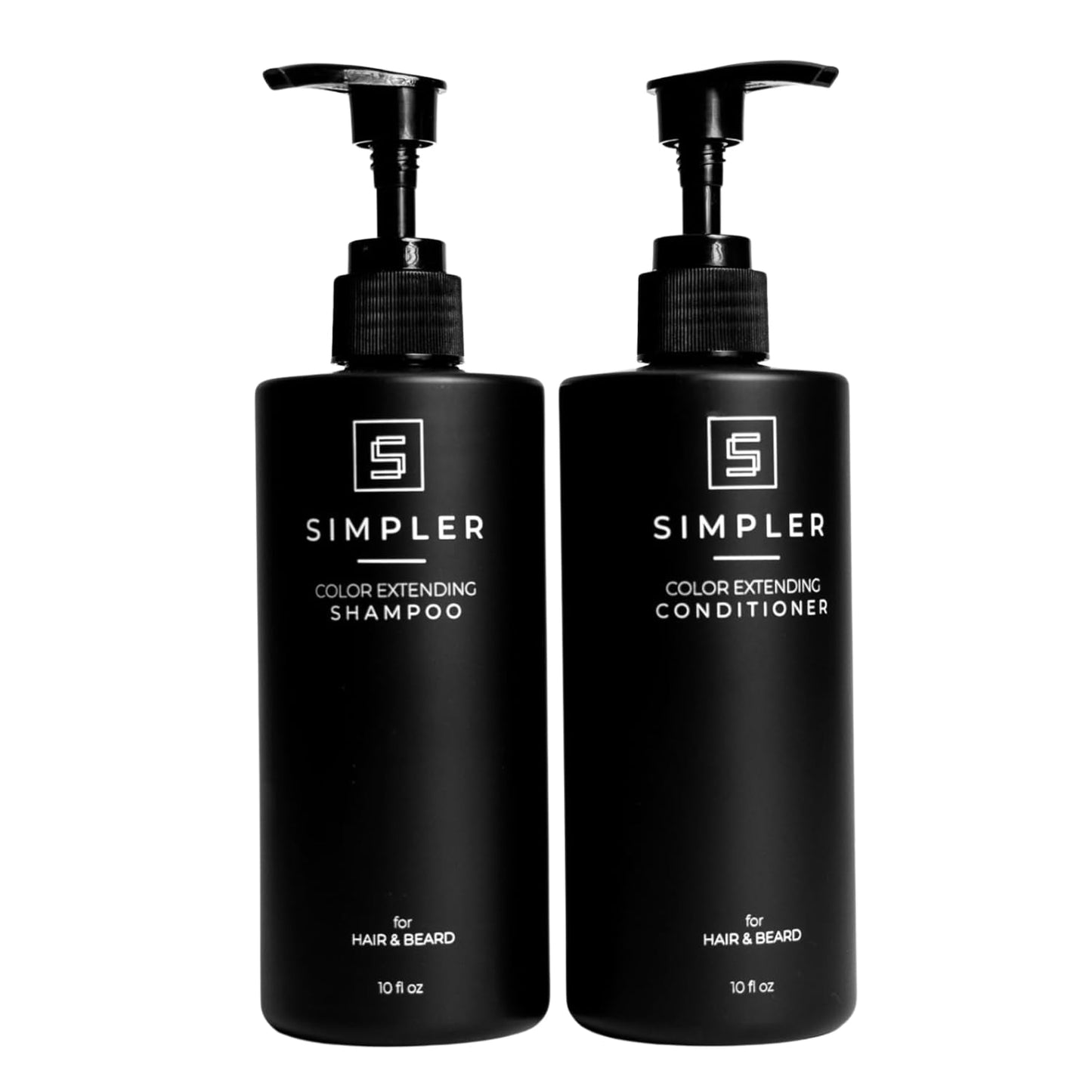 Simpler Color Protecting Shampoo And Conditioner for Men (Bergamot & Cedar Scented) - Dye & Sulfate Free Shampoo for Color Treated Hair & Beard - Hair