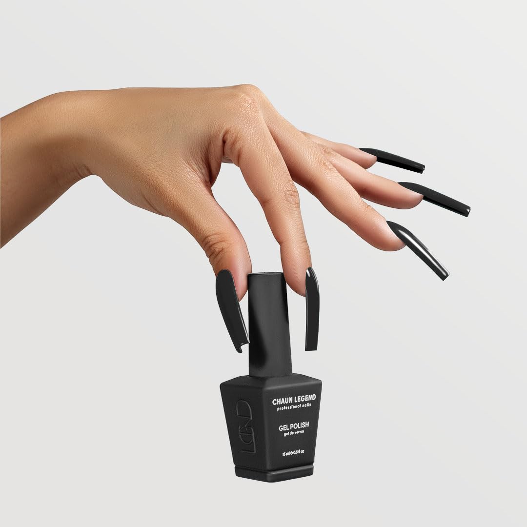 Chaun Legend UV Gel Nail Polish, 0.5 Ounce Long Lasting Salon Quality, Bubble Free Professional Manicures, Quick Dry, High Shine, Black Diamond LG5080 Beauty & Personal Care Chaun Legend Professional Nails