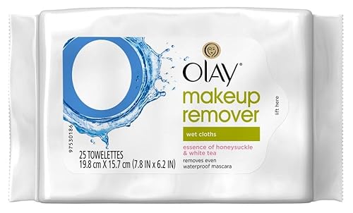 Olay Make-Up Remover Towelettes 25 Count White Tea (3 Pack) by Olay
