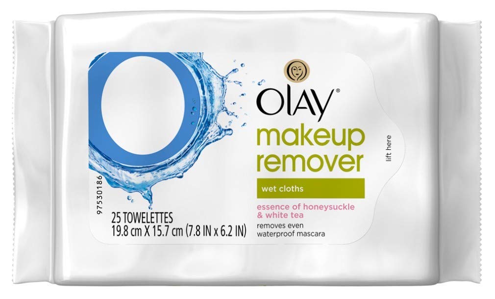 Olay Make-Up Remover Towelettes 25 Count White Tea (3 Pack) by Olay
