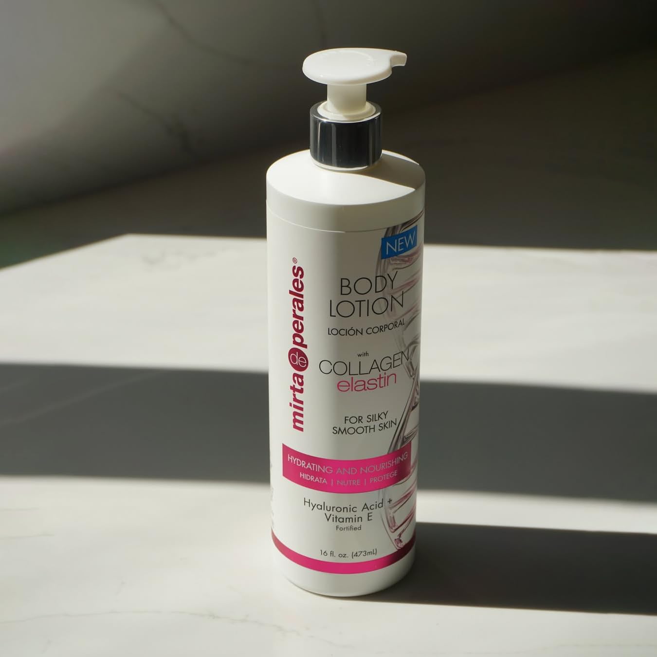 Mirta De Perales Body Lotion with Collagen & Elastin | Hydrating Daily Moisturizer with Hyaluronic Acid, Vitamin E, Shea Butter, Coconut, Almond