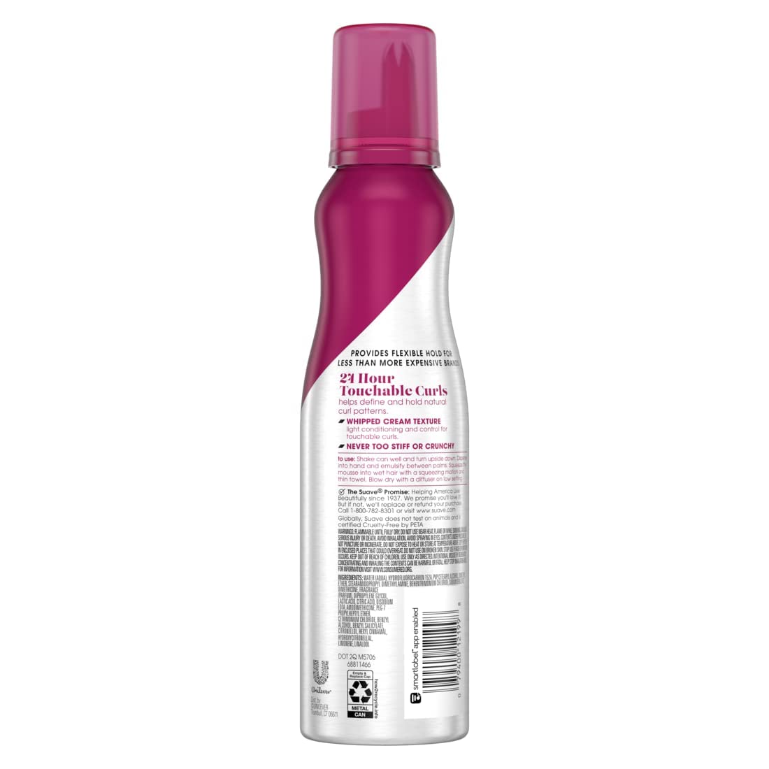Suave Professionals Mousse, Captivating Curls, Whipped Cream Mousse, 7 Ounce (Pack of 6)