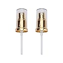 Sohynca 2pcs Replacement Pump for Foundation Bottle Compatible with Both Double Wear and Mac(Gold Color)