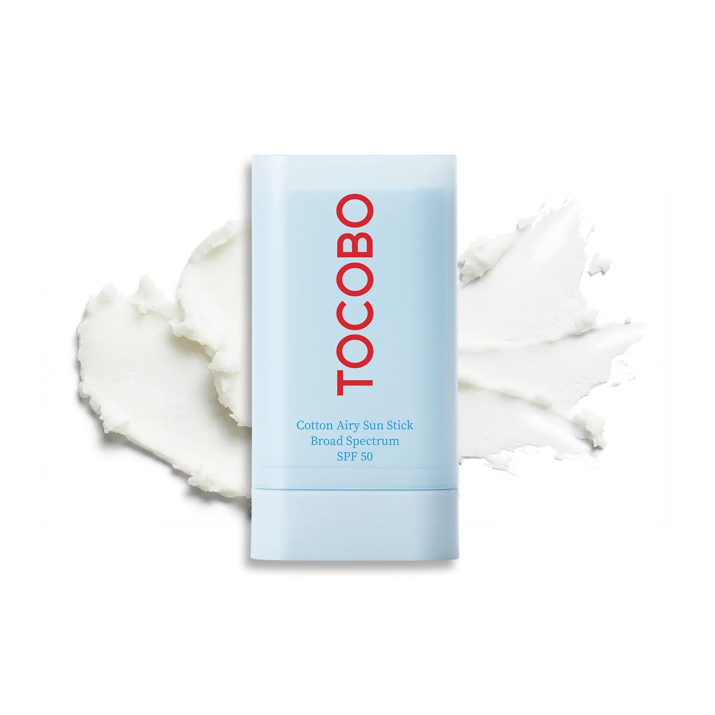 TOCOBO Cotton Airy Sun Stick SPF 50 Broad Spectrum Korean Matte Sunscreen Stick for Face - Travel Size Sebum Control Sunblock -Vegan, Lightweight Beauty and Personal Care TOCOBO Default Title