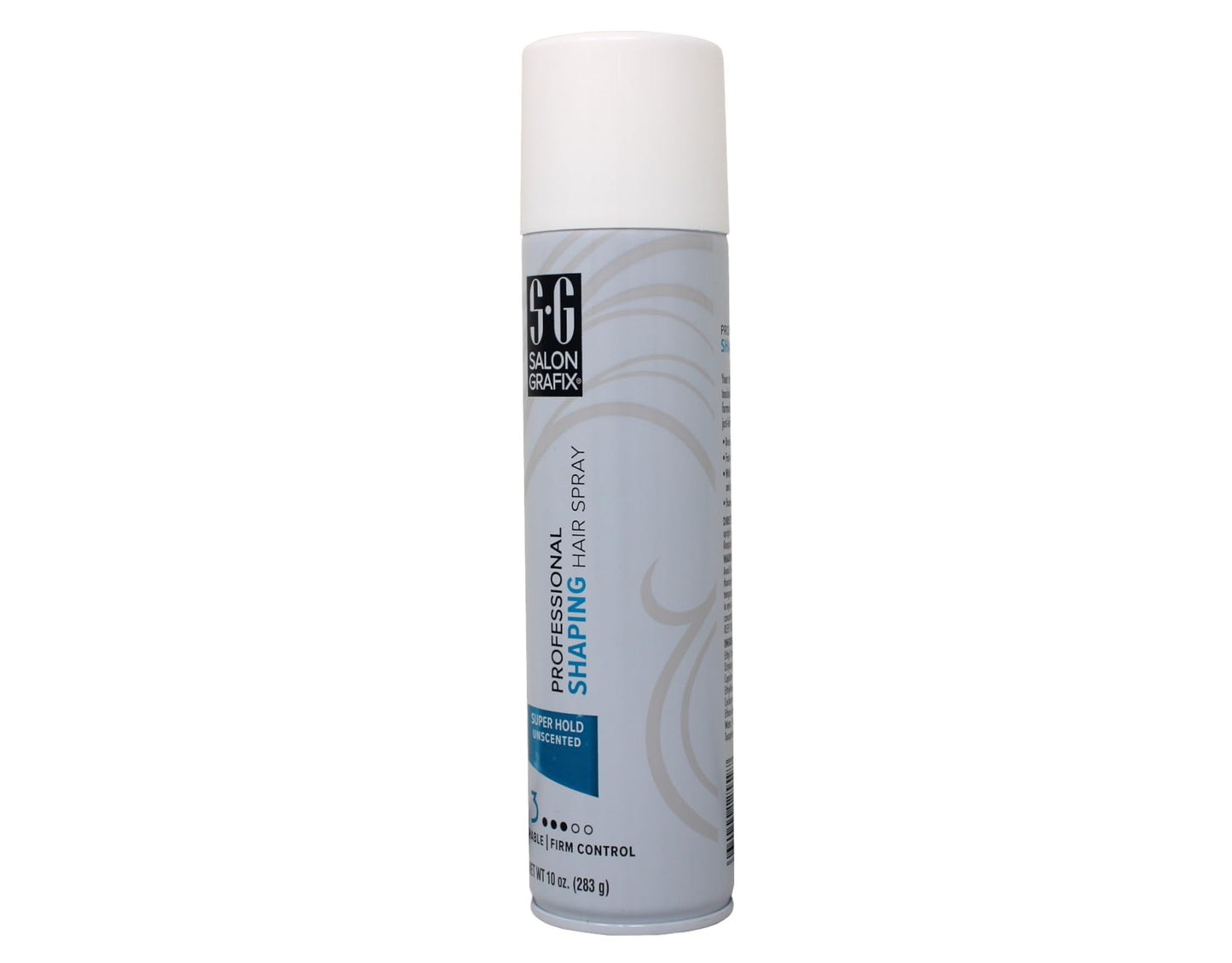Salon Grafix Professional Shaping Hair Spray, Super Hold Unscented, 10 oz (Pack of 4)