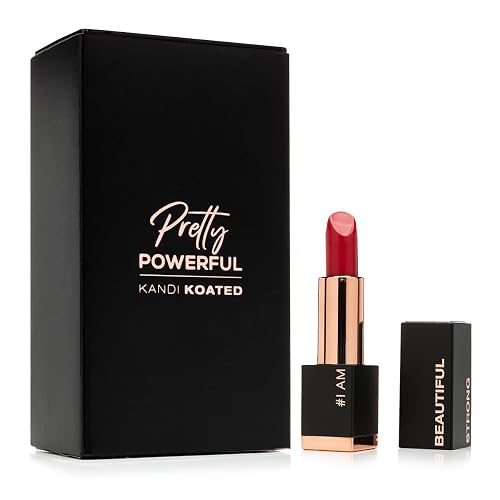 Kandi Koated Pretty Powerful Lipstick [Authentic] Matte Lip Color by Kandi Burruss | Special Edition Packaging | Creamy Texture, Rich Color,