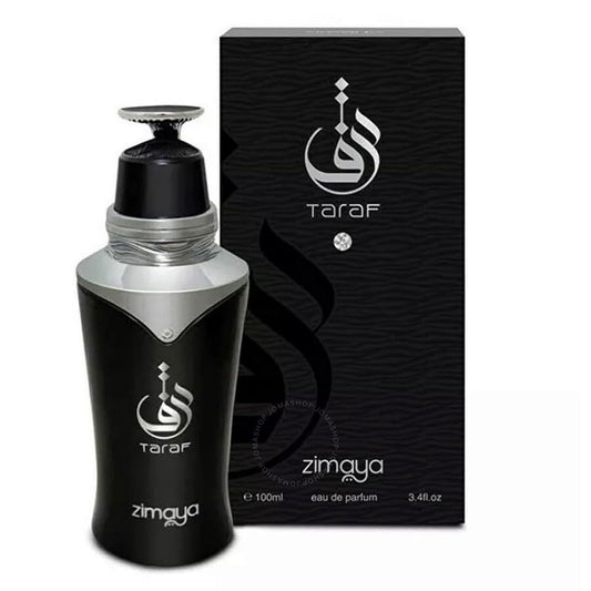 Zimaya Taraf Black Eau de Parfum Spray for Unisex, 3.4 Ounce