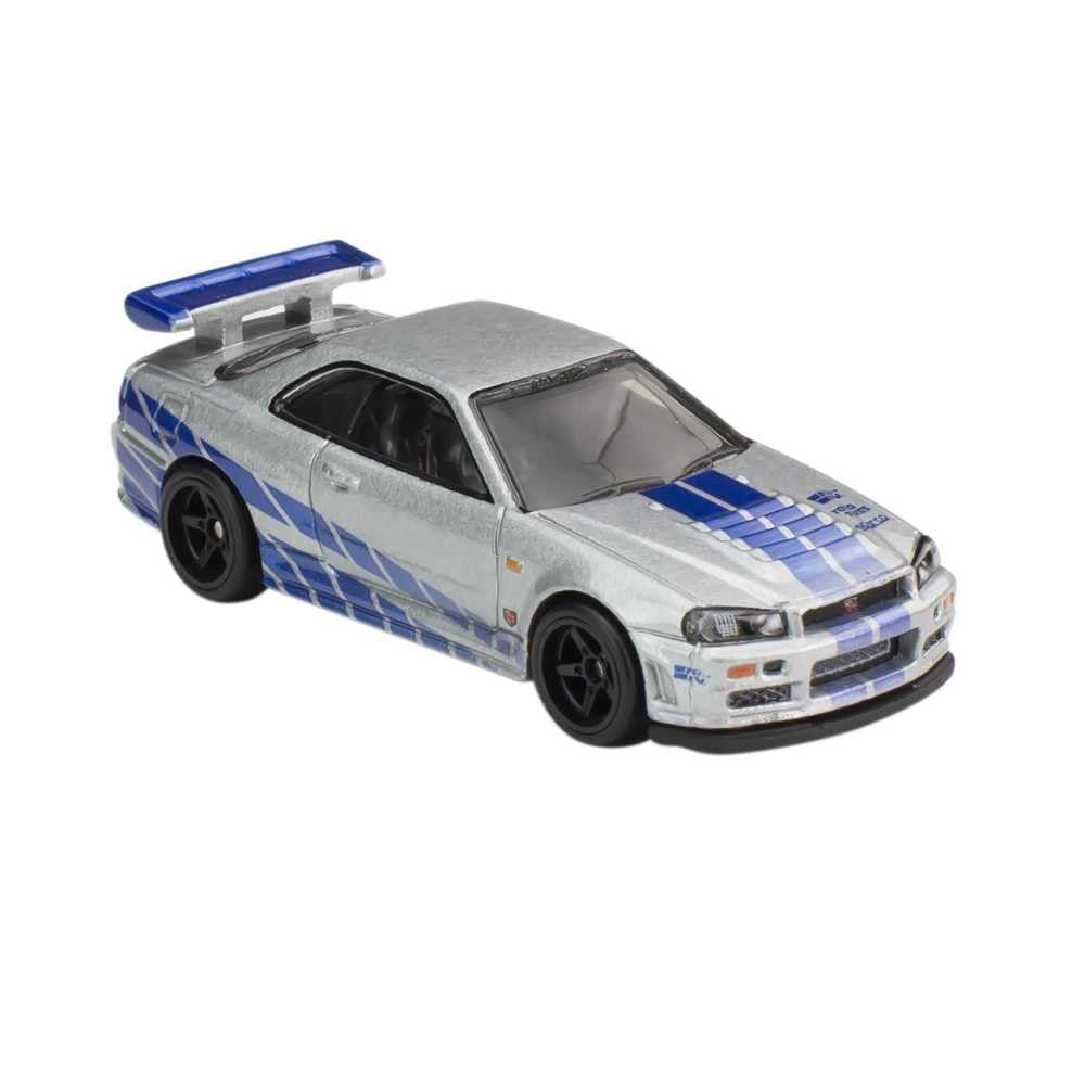 HOT WHEELS Retro Entertainment Collection,Nissan Skyline R34, TV, & Video Games, Iconic Replicas for Play or Display, Gift for Collectors
