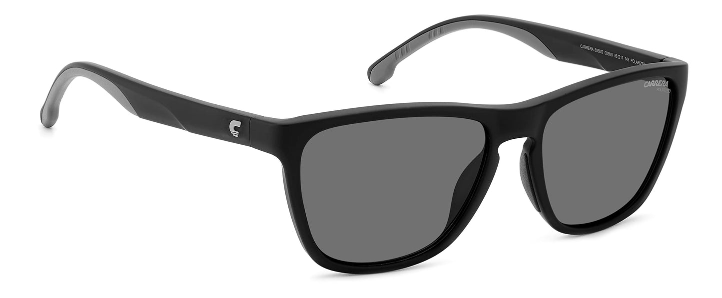 Carrera 8058/S Matte Black/Grey Polarized 56/17/145 unisex Sunglasses