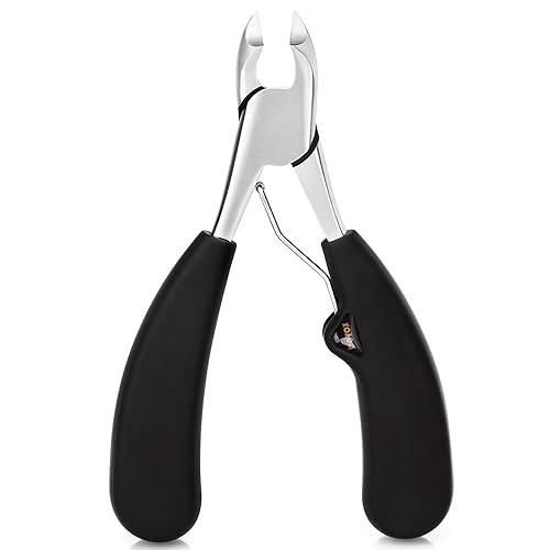 BEZOX Thick Toenail Clippers for Seniors - Large Toe Nail Clippers for Thick Nails, Precision Comfort Grip Long Handle Fingernail Clippers, Effortless