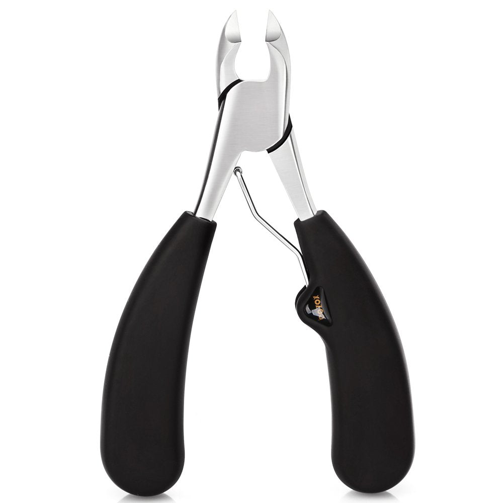 BEZOX Thick Toenail Clippers for Seniors - Large Toe Nail Clippers for Thick Nails, Precision Comfort Grip Long Handle Fingernail Clippers, Effortless
