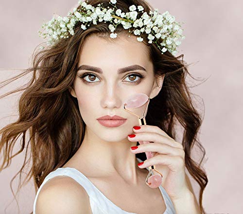 SILKTA?GE ROSE QUARTZ FACIAL ROLLER