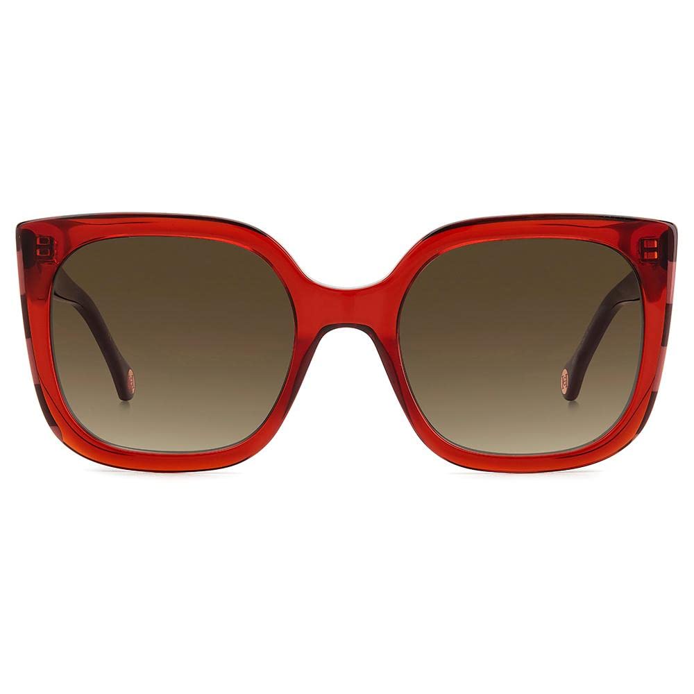 Carolina Herrera SUNGLASSES HER 0128/S BURGUNDY RED 54/21/145 WOMENS