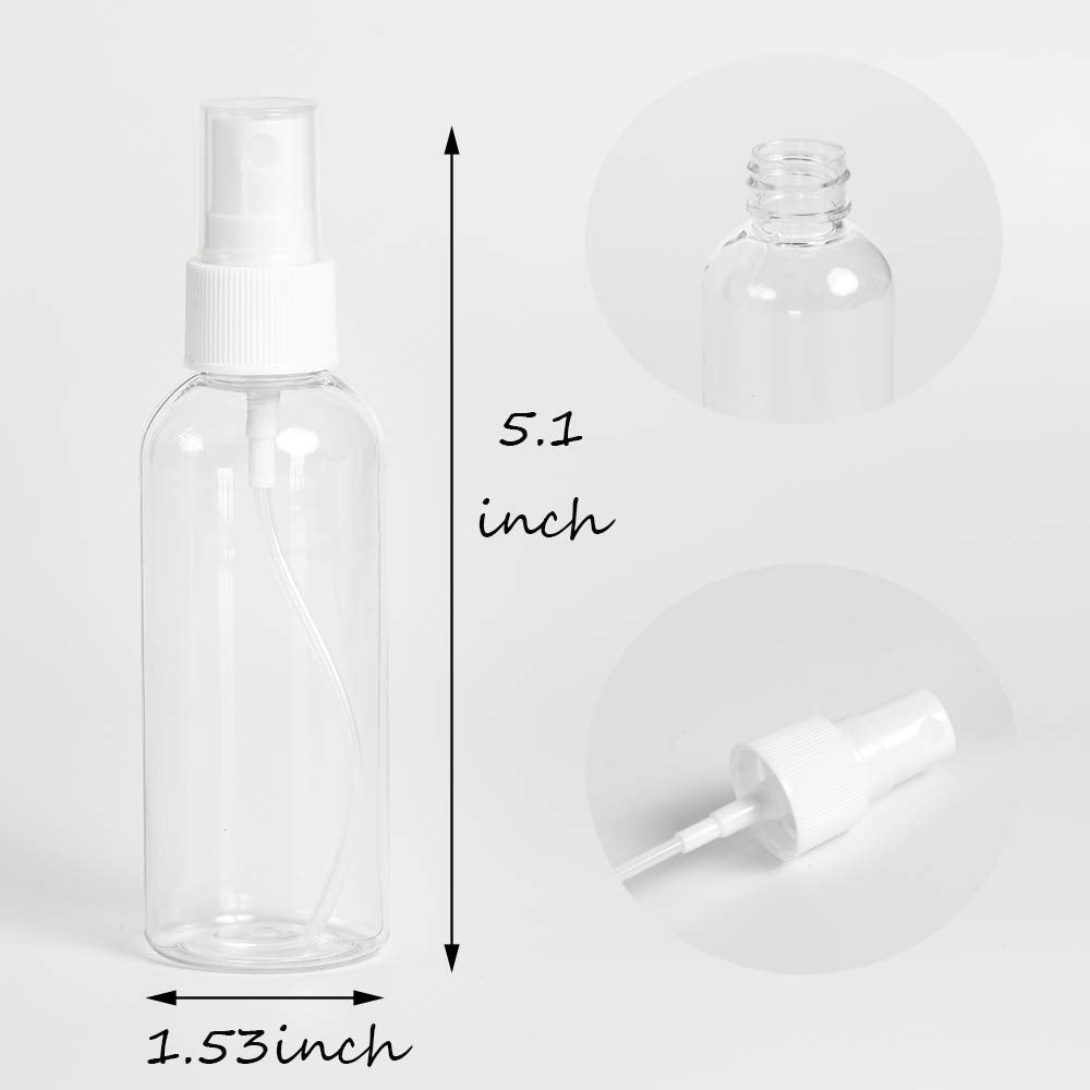 ZEJIA 9 Pack Small Spray Bottle, 2.7oz/80ml Travel Spray Bottle, Empty Fine Mist Spray Bottles, Refillable Mini Spray Bottles with Labels Beauty and Personal Care ZEJIA