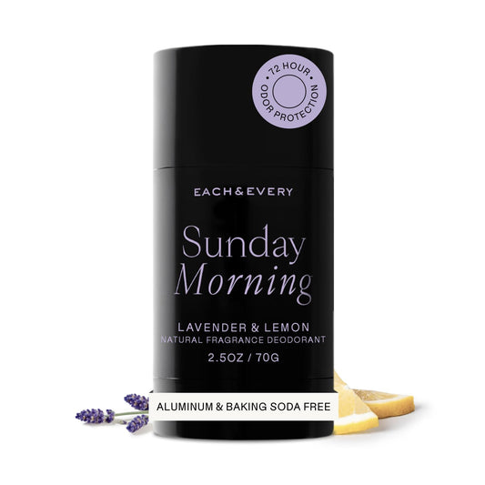 Each & Every Aluminum Free Deodorant for Women & Men - All Natural Deodorant for Sensitive Skin, EWG Verified - Clean, Baking Soda-Free, Plant-Based Beauty and Personal Care Each & Every