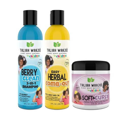 Taliah Waajid Kinky Wavy Natural Curly, Wavy Hair Bundle for Kids