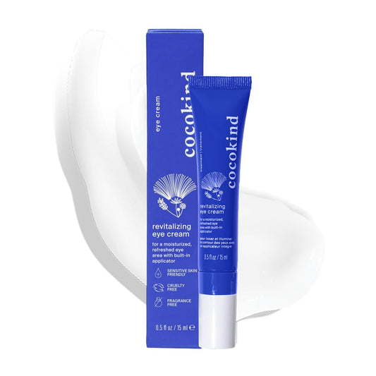 Revitalizing Eye Cream by Cocokind, Depuff & Reduce Fine Lines and Wrinkles, Cream for Firmer and Brighter Looking Eye Area, Hydrating with a Cool
