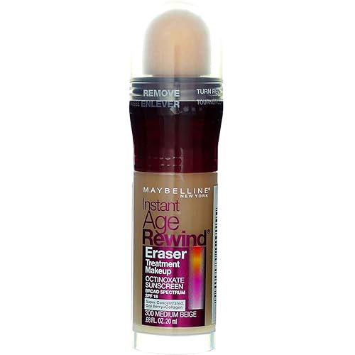 Maybelline Instant Age Rewind Eraser Treatment Makeup, Medium Beige [300] 0.68 oz (Pack of 2)