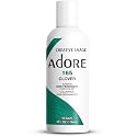 Adore Semi Permanent Hair Color (165 Clover) | Vegan & Cruelty-Free Green Hair Dye | No Ammonia, No Peroxide, No Alcohol | 4 Fl Oz