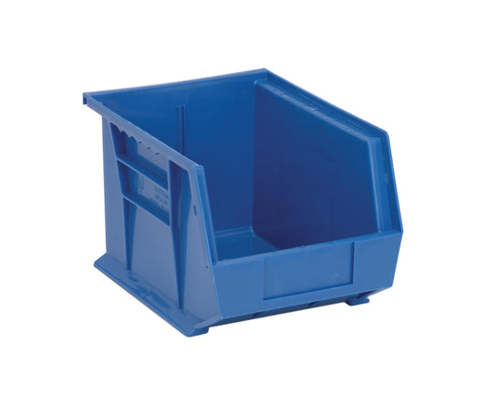Hanging & Stacking Storage Bin 8-1/4 x 10-3/4 x 7, Blue - Lot of 6