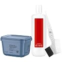 Igora Vario Blond Bleach Super Plus Power Hair Lightening Powder 450g, Igora Royal Developer 6% 20 Vol 33.8 Ounce and M Hair Designs Tint Brush Comb